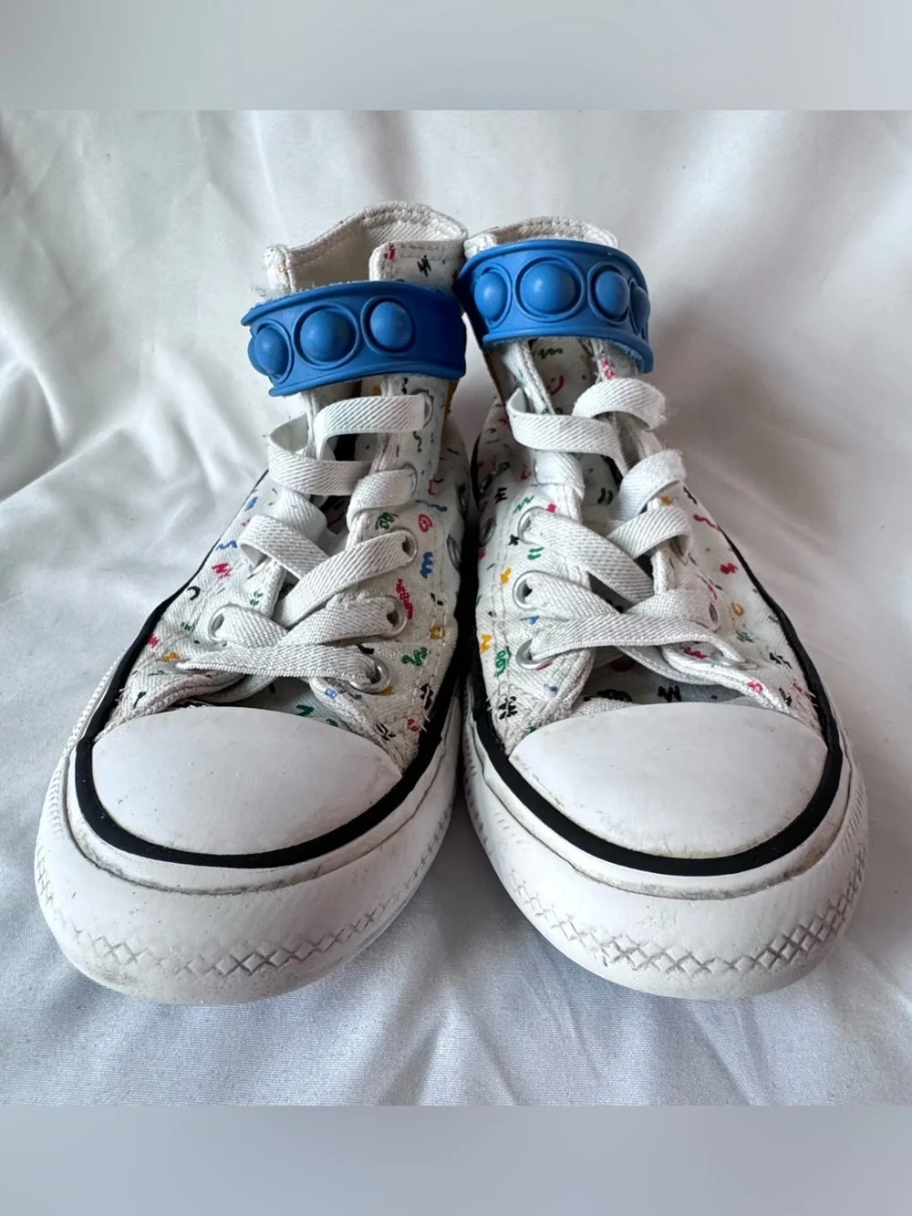 Converse Chuck Taylor All Star Easy On Doodles High-Top Big Kids Sneakers Sz 13